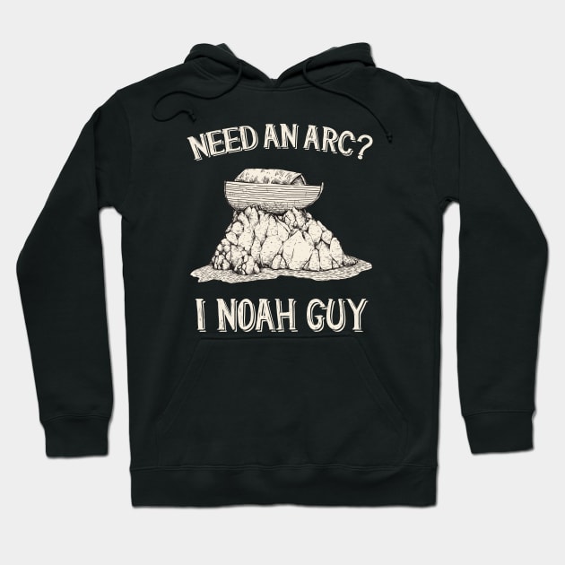 Funny Noahs Ark Pun Bible Christianity Hoodie by Foxxy Merch